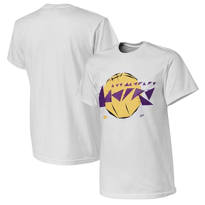 Men's NBA x Naturel White Los Angeles Lakers No Caller ID T-Shirt