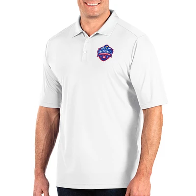 Men's Antigua White Kansas Jayhawks 2022 NCAA Men's Basketball National Champions Big & Tall Tribute Polo