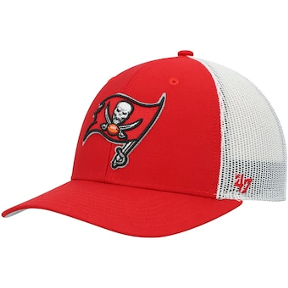 Youth '47 Red/White Tampa Bay Buccaneers Adjustable Trucker Hat