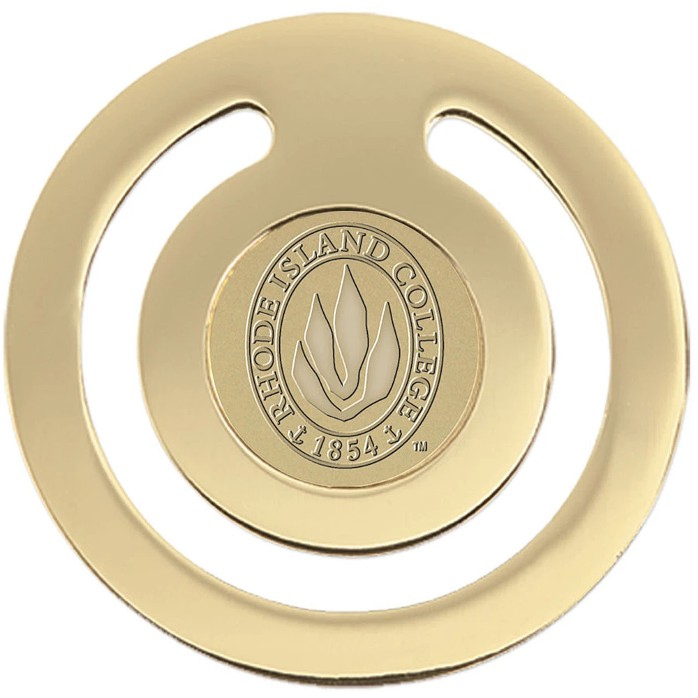 Gold Rhode Island Anchormen Team Logo Bookmark