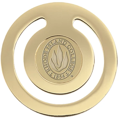 Gold Rhode Island Anchormen Team Logo Bookmark