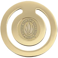 Gold Rhode Island Anchormen Team Logo Bookmark