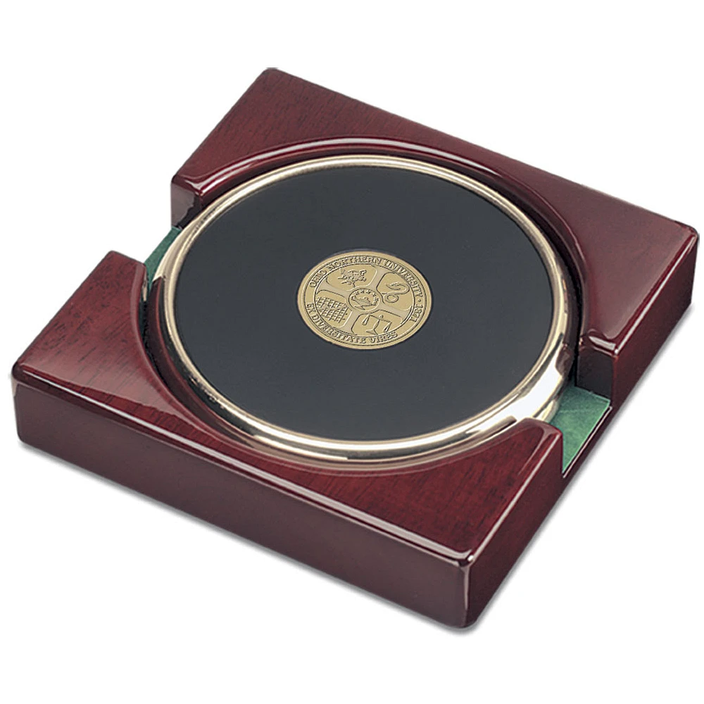 Gold Ohio Northern Polar Bears 2-Piece Coaster Set
