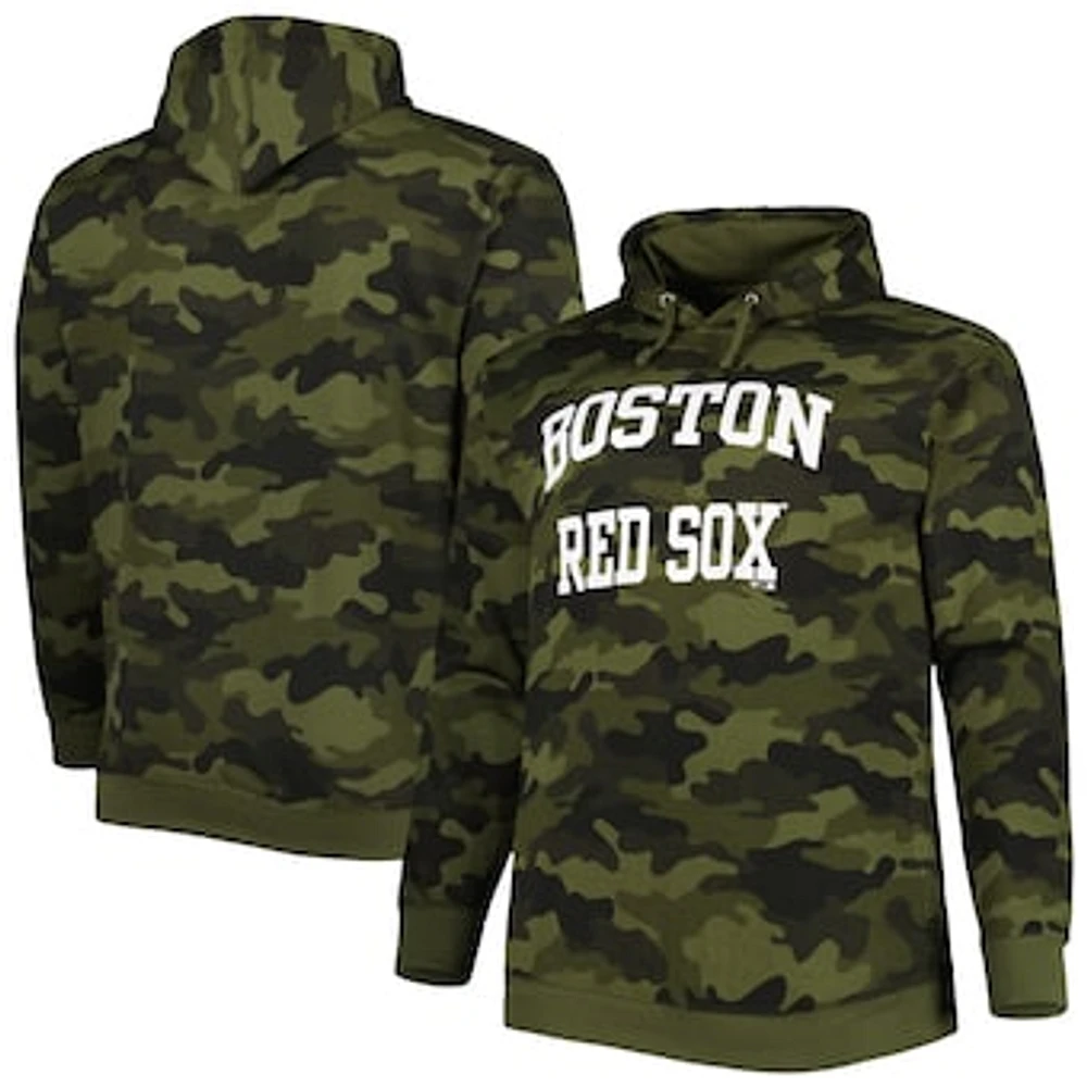 Men's Camo Boston Red Sox Allover Print Pullover Hoodie