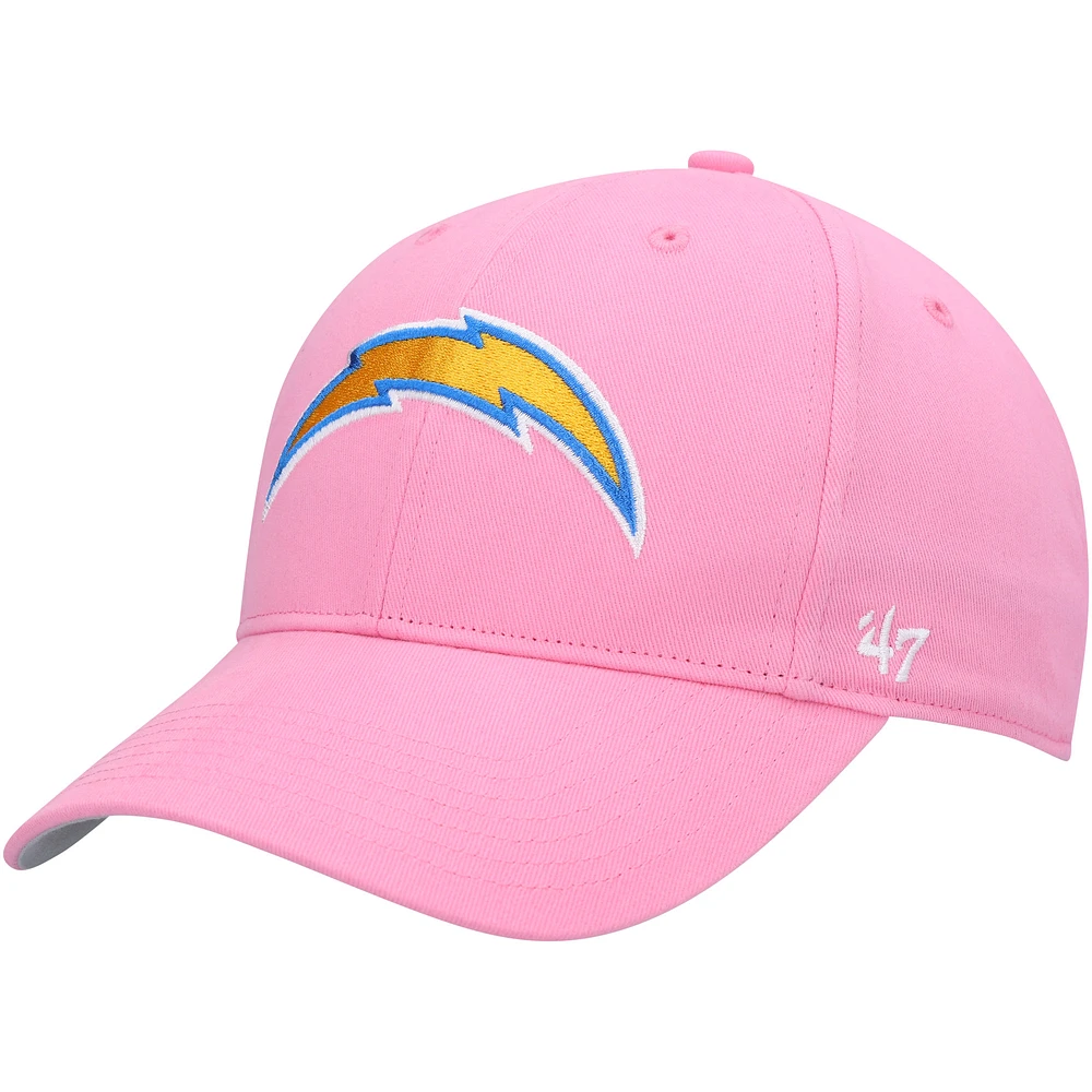 Girls Youth '47 Pink Los Angeles Chargers Rose MVP Adjustable Hat