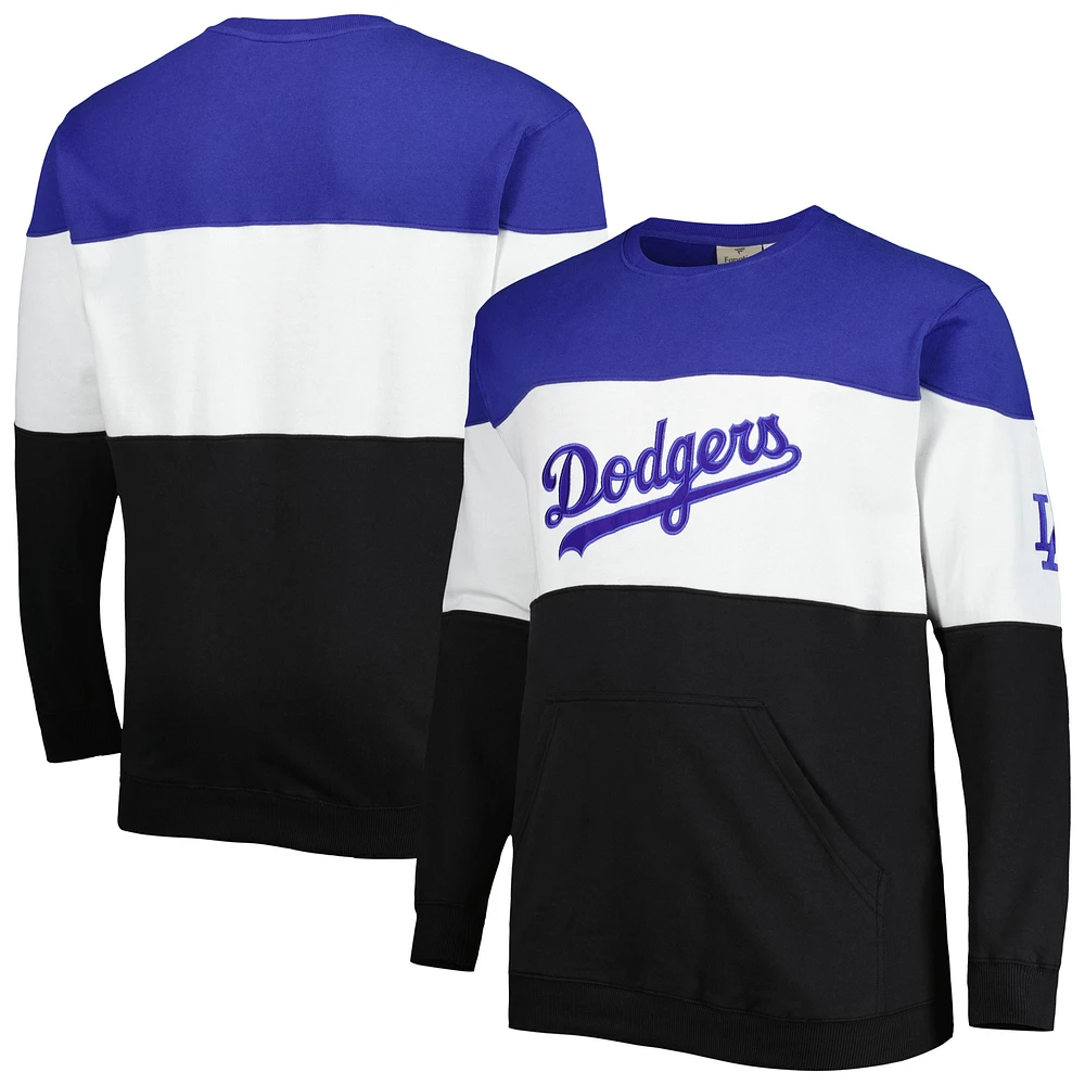 Men's Royal/White Los Angeles Dodgers Big & Tall Pullover Sweatshirt