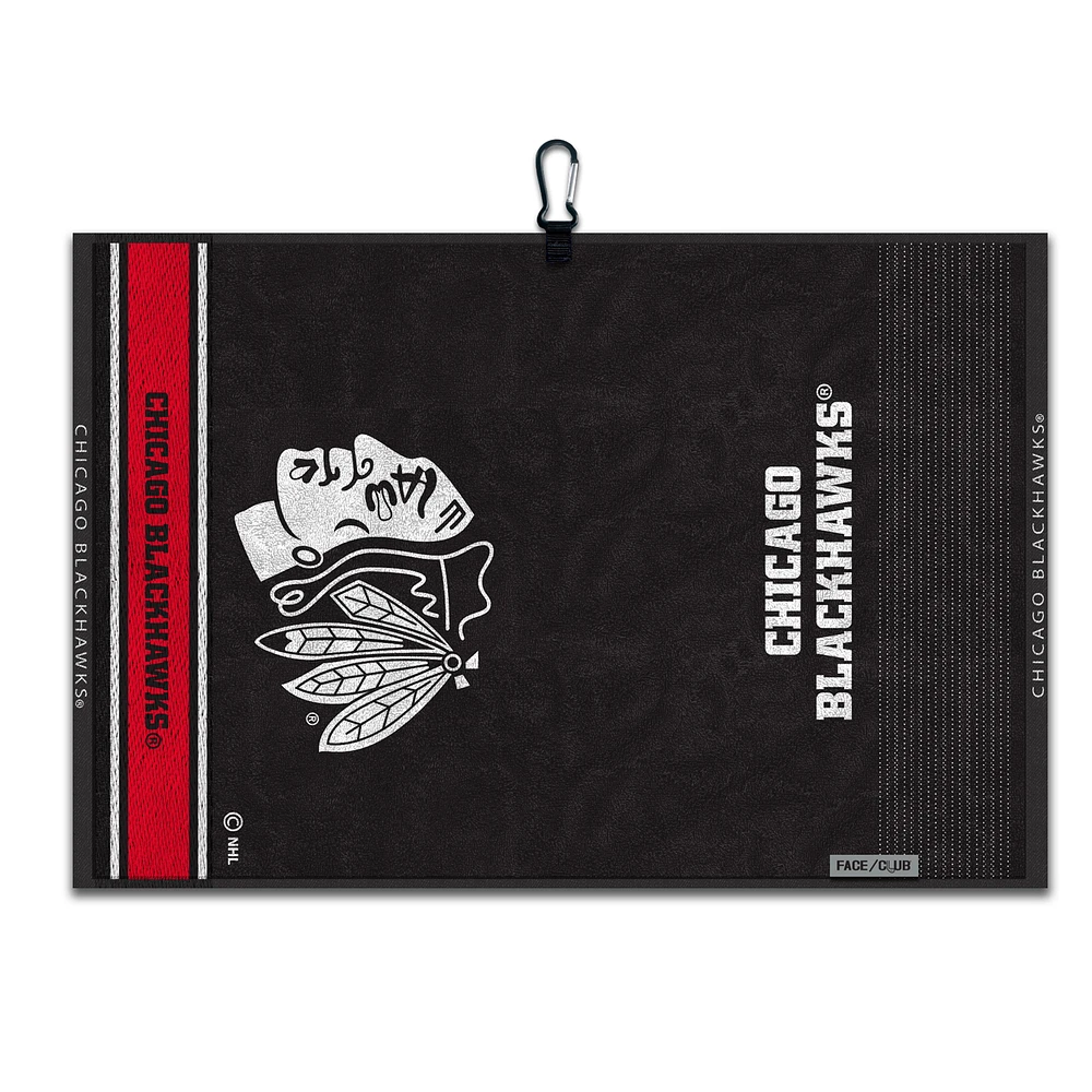 WinCraft Chicago Blackhawks 16" x 24" Jacquard Hand Towel with Carabiner