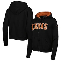 Women's Colosseum Texas Longhorns Arched Name Full-Zip Hoodie