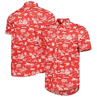 Men's Reyn Spooner Scarlet Nebraska Huskers Performance Button-Down Shirt