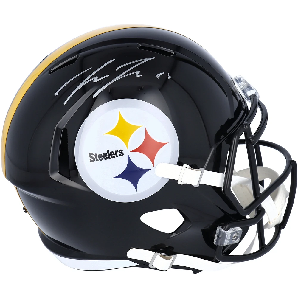 Pat Freiermuth Pittsburgh Steelers Autographed Riddell Speed Replica Helmet