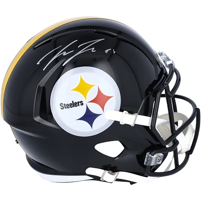 Pat Freiermuth Pittsburgh Steelers Autographed Riddell Speed Replica Helmet