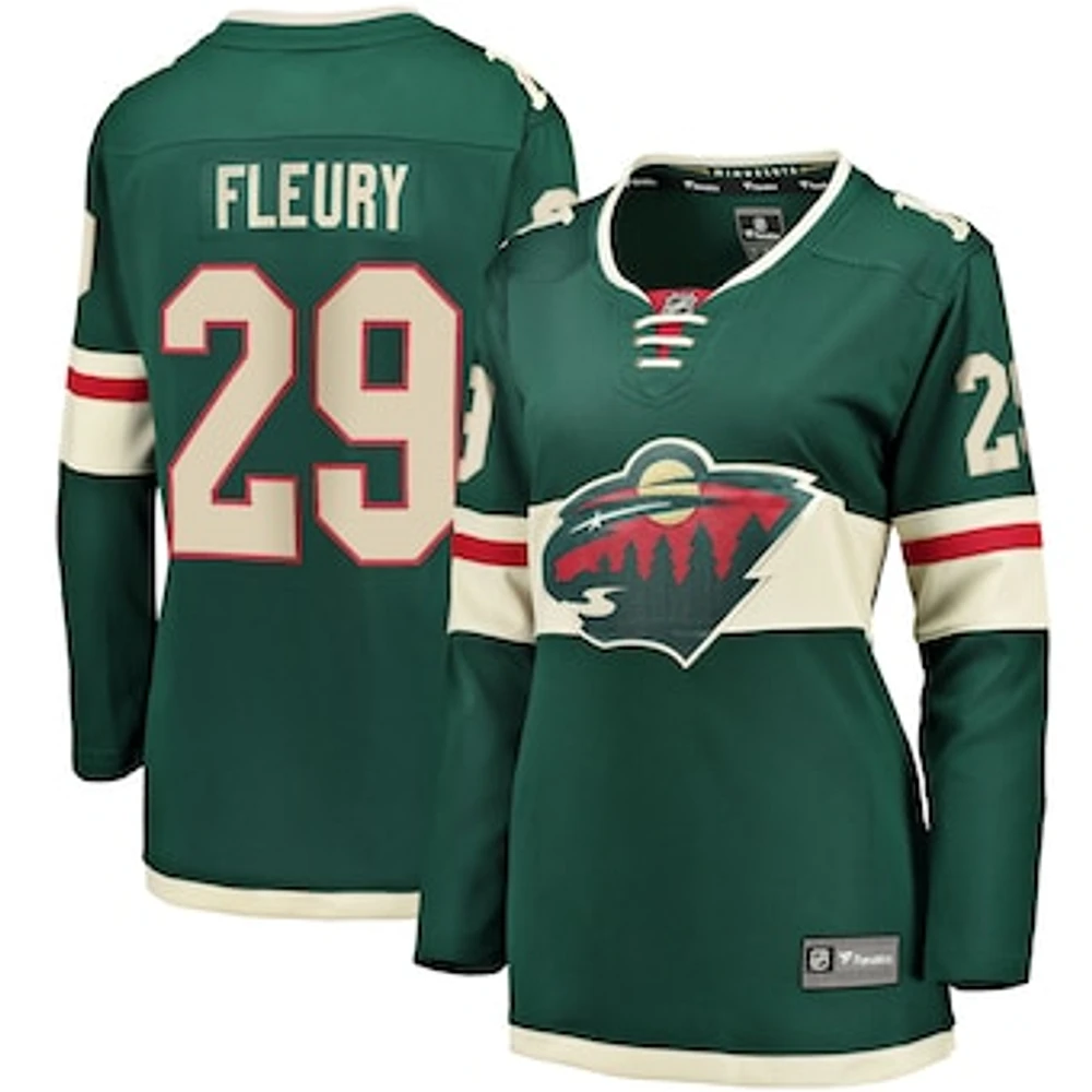 Women's Fanatics Marc-Andre Fleury Green Minnesota Wild Home Breakaway Player Jersey