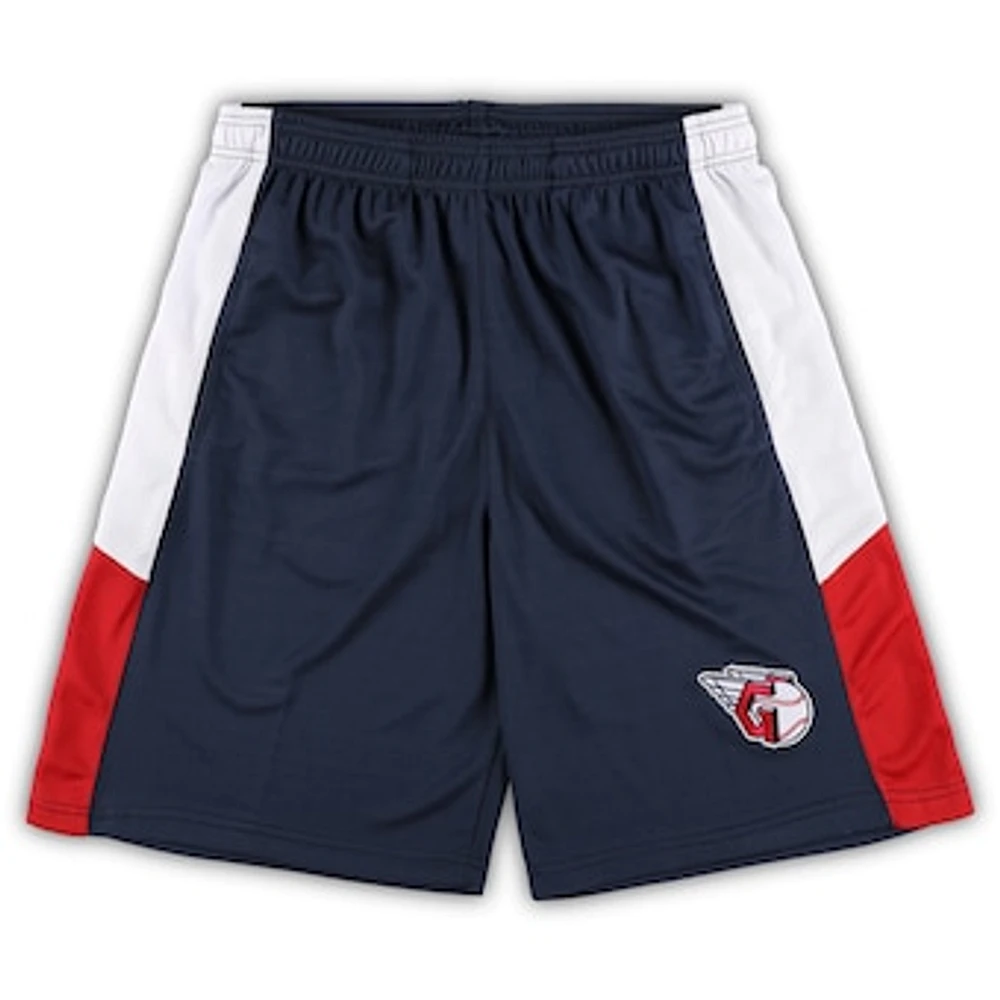 Men's Navy Cleveland Guardians Big & Tall Team Shorts