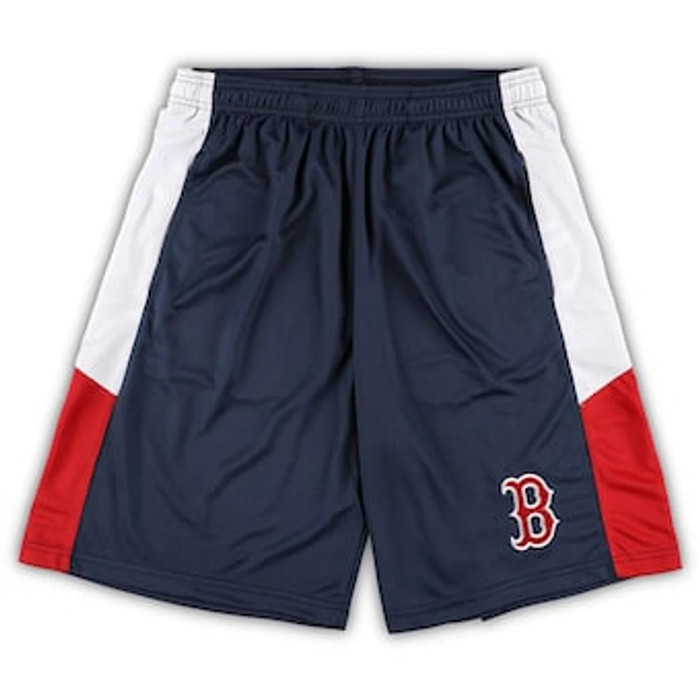 Men's Navy Boston Red Sox Big & Tall Team Shorts