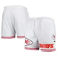 Men's Pro Standard White Kansas City Chiefs Mesh Shorts