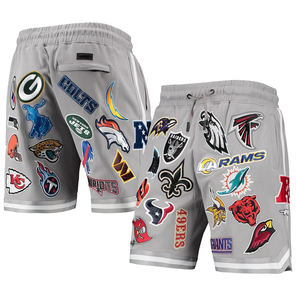 Men's Pro Standard Gray NFL League Allover Shorts