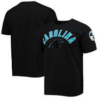 Men's Pro Standard Black Carolina Panthers Team Classic Bristle Slim-Fit T-Shirt