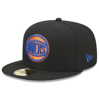 Men's New Era  Black New York Knicks 2022/23 City Edition Alternate Logo 59FIFTY Fitted Hat