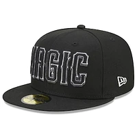 Men's New Era  Black Orlando Magic 2022/23 City Edition Alternate Logo 59FIFTY Fitted Hat