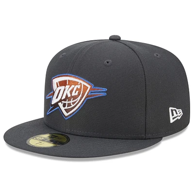 Men's New Era  Navy Oklahoma City Thunder 2022/23 City Edition Alternate Logo 59FIFTY Fitted Hat