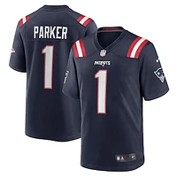 Men's Nike DeVante Parker Navy New England Patriots Game Jersey