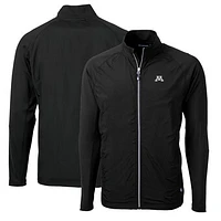 Men's Cutter & Buck Minnesota Golden Gophers Big Tall Adapt Eco Knit Hybrid Recycled Full-Zip Jacket