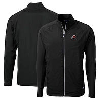 Men's Cutter & Buck Utah Utes Big Tall Adapt Eco Knit Hybrid Recycled Full-Zip Jacket