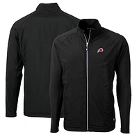 Men's Cutter & Buck Utah Utes Big Tall Adapt Eco Knit Hybrid Recycled Full-Zip Jacket