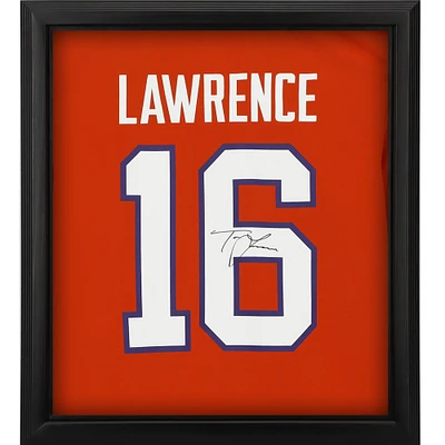 Trevor Lawrence Clemson Tigers Autographed Nike Orange Limited Jersey Shadowbox