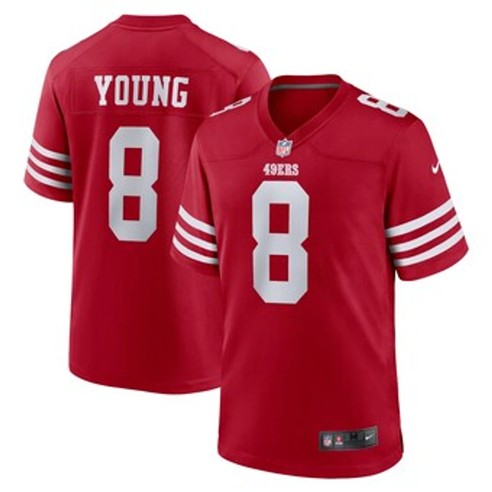 Men's Nike Steve Young Scarlet San Francisco 49ers Retired Player Game Jersey