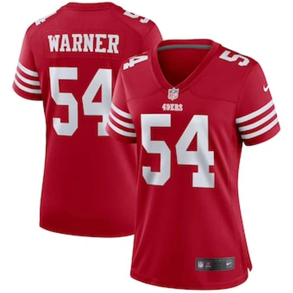 Women's Nike Fred Warner Scarlet San Francisco 49ers Player Jersey