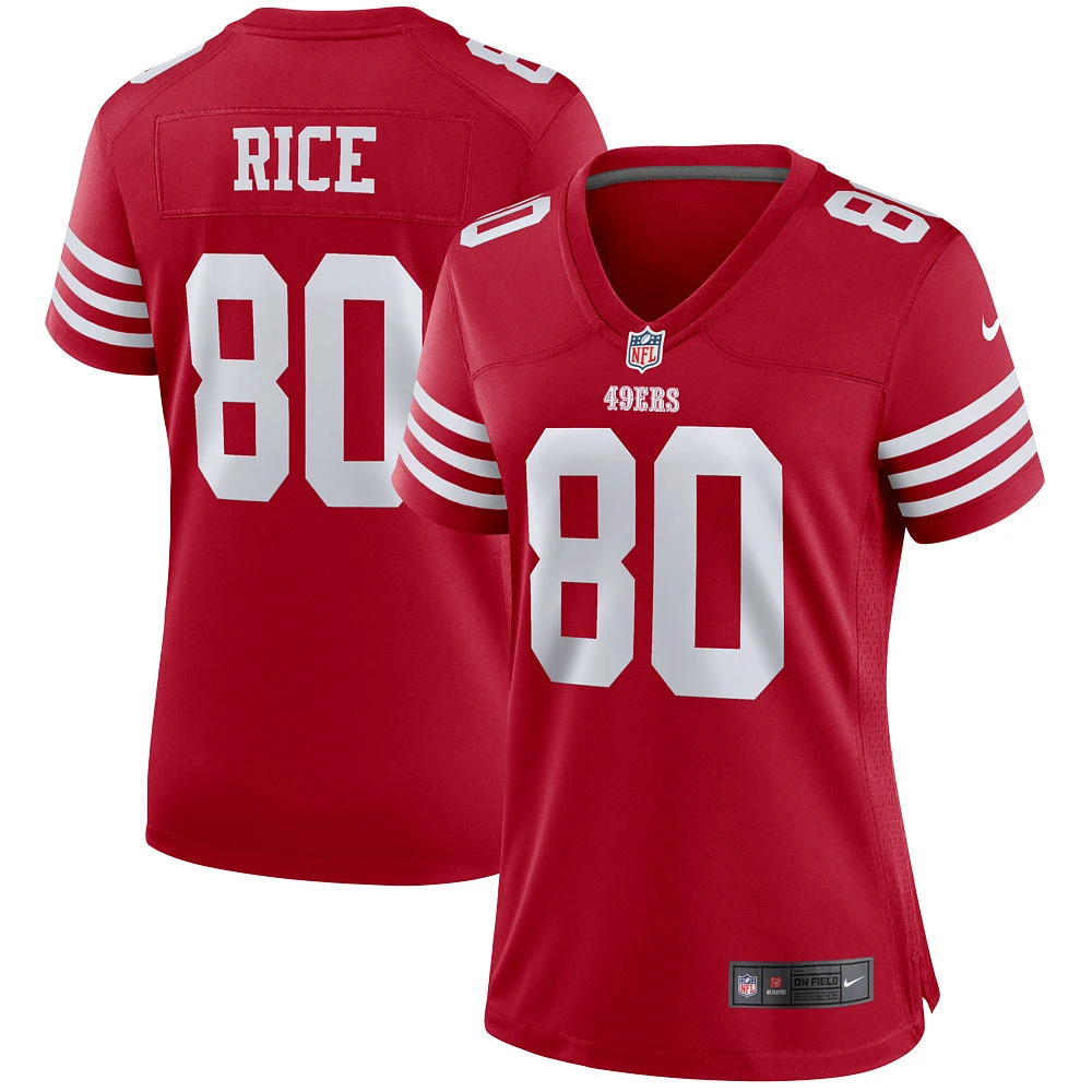 Women's Nike Jerry Rice Scarlet San Francisco 49ers Retired Player Game Jersey