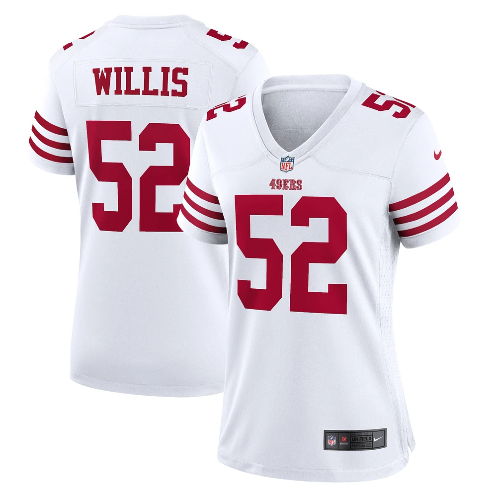 Women's Nike Patrick Willis White San Francisco 49ers Retired Player Game Jersey