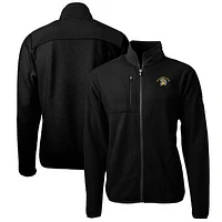 Men's Cutter & Buck Black San Jose State Spartans Big Tall Cascade Eco Sherpa Fleece Full-Zip Jacket