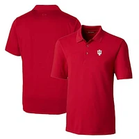 Men's Cutter & Buck Crimson Indiana Hoosiers Big Tall Forge Stretch Polo
