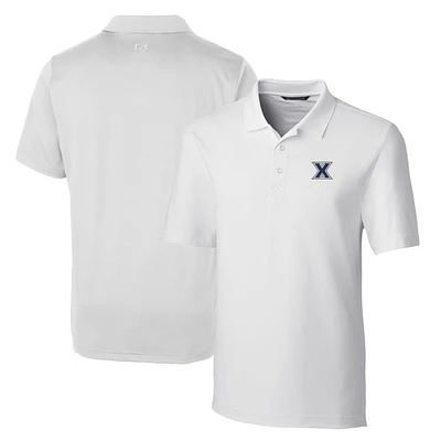 Men's Cutter & Buck White Xavier Musketeers Big Tall Forge Stretch Polo