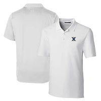 Men's Cutter & Buck White Xavier Musketeers Big Tall Forge Stretch Polo