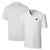 Men's Cutter & Buck White Tulane Green Wave Big Tall Forge Stretch Polo