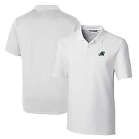 Men's Cutter & Buck White Tulane Green Wave Big Tall Forge Stretch Polo