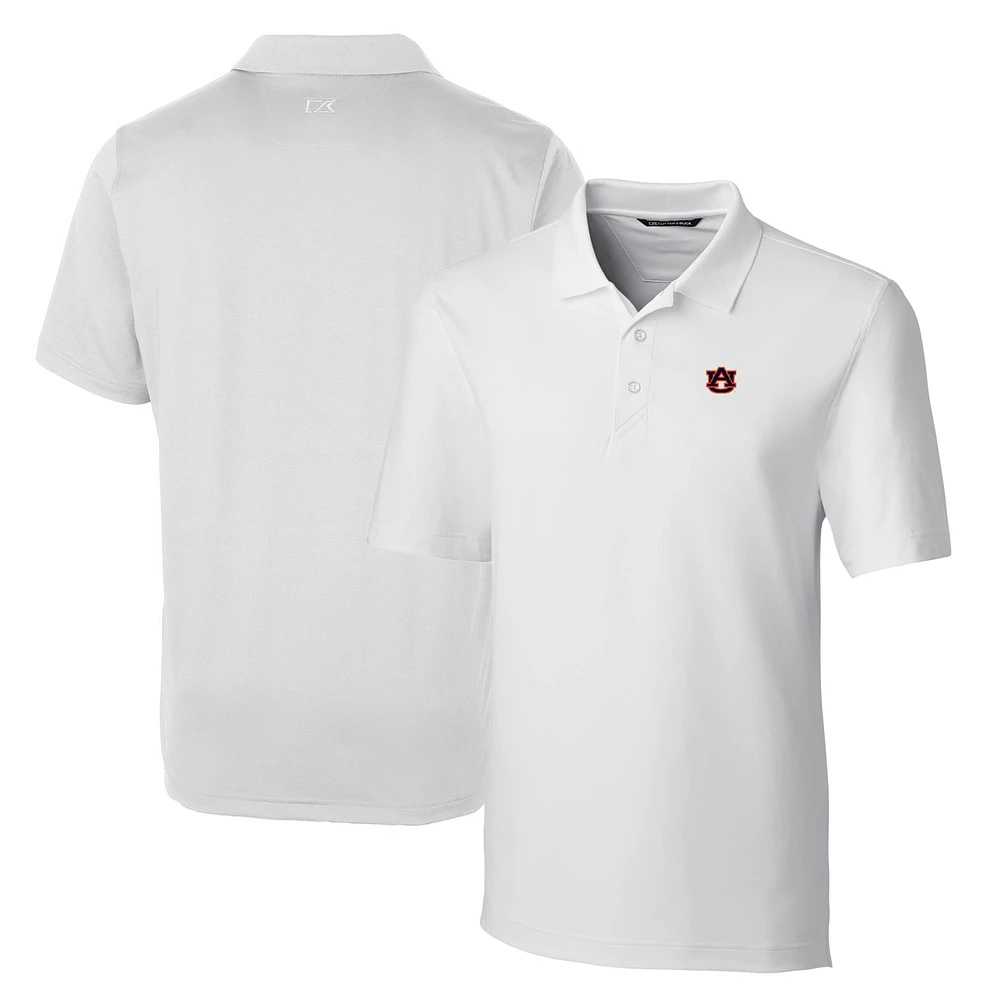 Men's Cutter & Buck White Auburn Tigers Big Tall Forge Stretch Polo