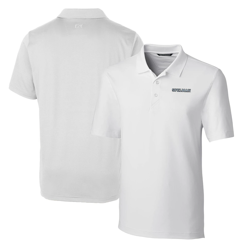 Men's Cutter & Buck White Spelman College Jaguars Big Tall Forge Stretch Polo
