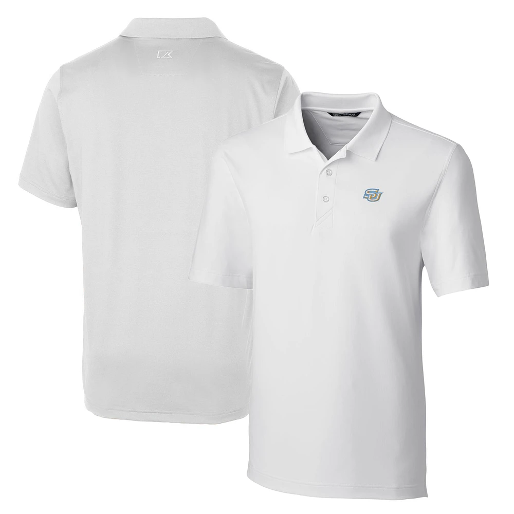 Men's Cutter & Buck White Southern University Jaguars Big Tall Forge Stretch Polo