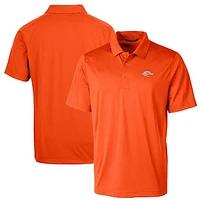 Men's Cutter & Buck Orange Pepperdine Waves Big Tall Prospect Textured Stretch Polo