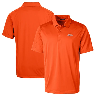 Men's Cutter & Buck Orange Pepperdine Waves Big Tall Prospect Textured Stretch Polo