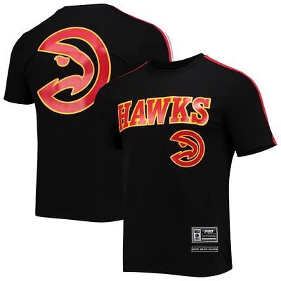 Men's Pro Standard Black Atlanta Hawks Mesh Capsule Taping T-Shirt