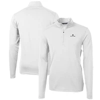 Men's Cutter & Buck Notre Dame Fighting Irish Big Tall Virtue Eco Pique Recycled Quarter-Zip Pullover Top