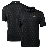Men's Cutter & Buck Black ECU Pirates Big Tall Virtue Eco Pique Tile Print Recycled Polo