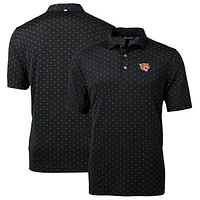 Men's Cutter & Buck Black Bethune-Cookman Wildcats Big Tall Virtue Eco Pique Tile Print Recycled Polo