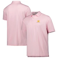 Men's Peter Millar Pink Presidents Cup Solid Jersey Polo