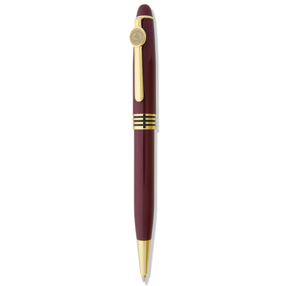 Burgundy Emerson College Lions Ballpoint Pen
